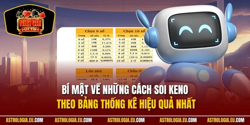 Bí mật về những cách soi keno theo bảng thống kê hiệu quả nhất