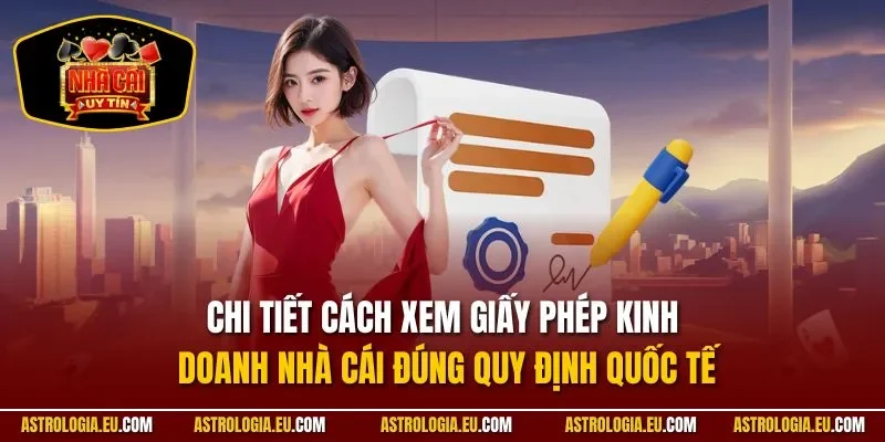 Chi tiết cách xem giấy phép kinh doanh nhà cái đúng quy định quốc tế